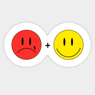 Happy & Sad Sticker